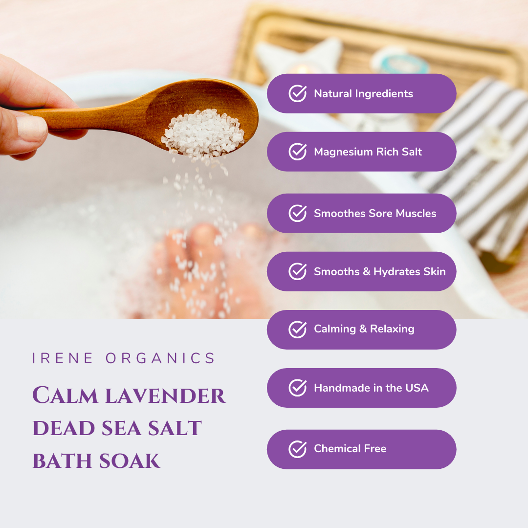 CALM Lavender Dead Sea Salt Bath Soak