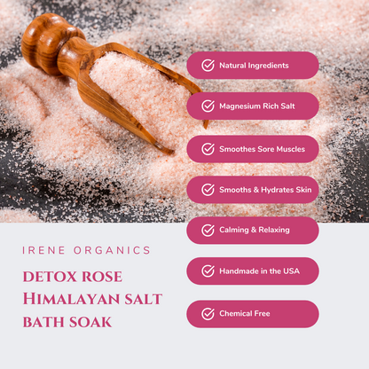DETOX Rose Himalayan Salt Bath Soak