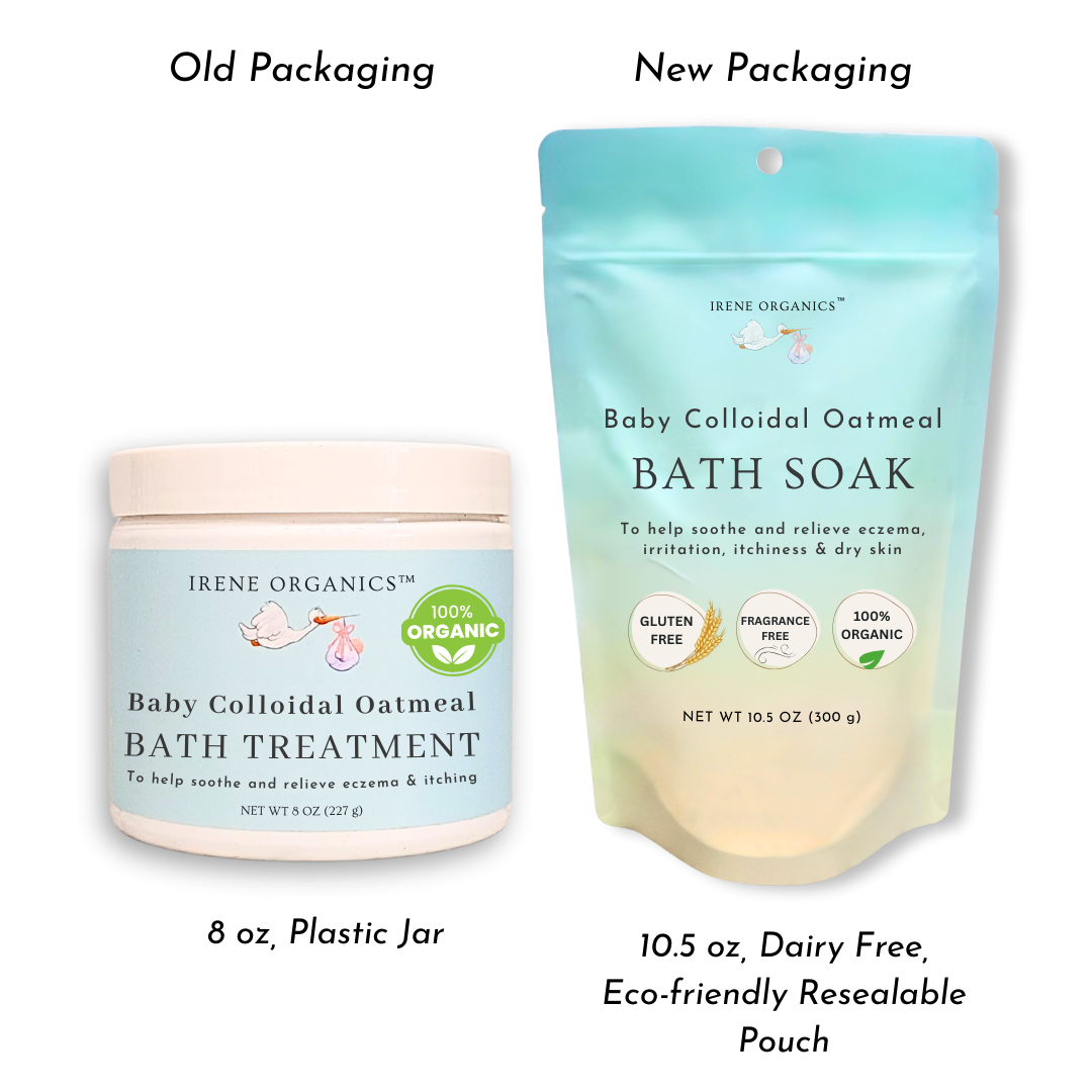 Baby Oatmeal Bath Soak – Dairy-Free, Gluten-Free, Eco-Friendly (10.5 oz)