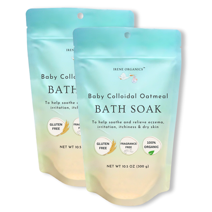 Baby Oatmeal Bath Soak – Dairy-Free, Gluten-Free, Eco-Friendly (10.5 oz)