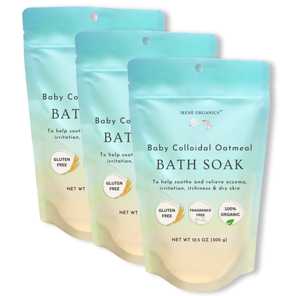 Baby Oatmeal Bath Soak – Dairy-Free, Gluten-Free, Eco-Friendly (10.5 oz)