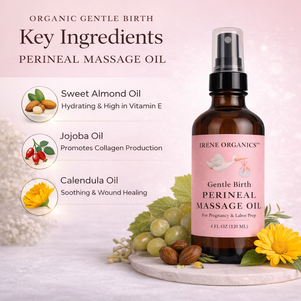 All Natural Perineal Massage Oil by Irene Organics All Natural Perineal Massage Oil by Irene Organics